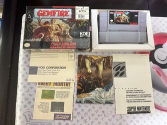 Gemfire SNES Super Nintendo W/ Warranty Registration Card + Poster!