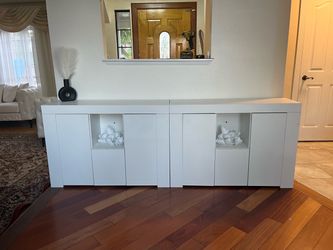 TV Stand, Modern Kitchen Sideboard Cupboard, Storage Cabinet Living Room Display 2 pcs