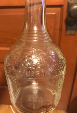 Old wine bottles from early 1900s