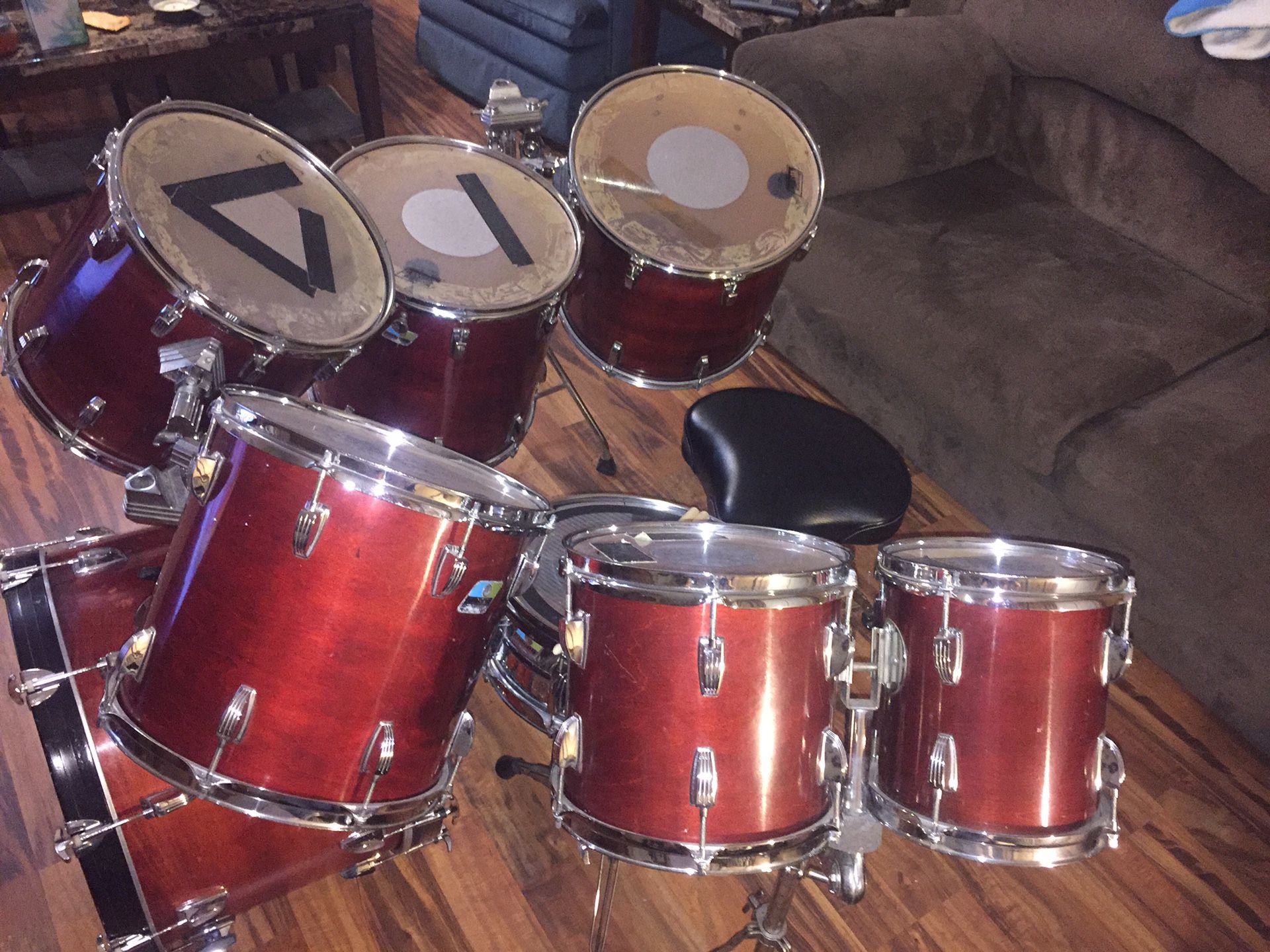 1982 Ludwig Quad-Modular Drum Set