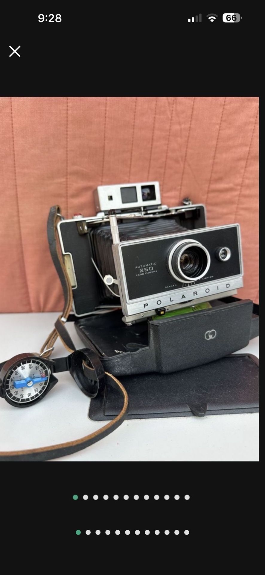 Polaroid Automatic 250 Land Camera - Vintage Instant Camera W Timer N Case