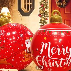 Christmas Ball Outdoor Decorations Extra Large PVC Balls For Yard Pool Lawn Porch Garden Holiday