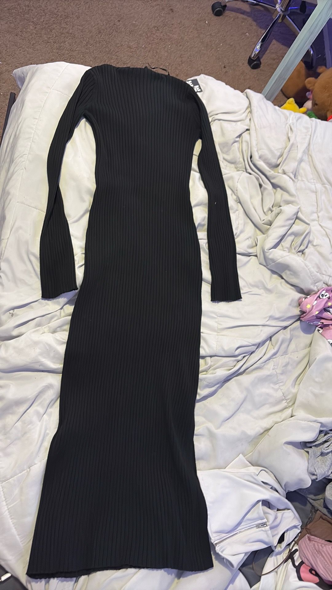 turtle neck long sleeve dress