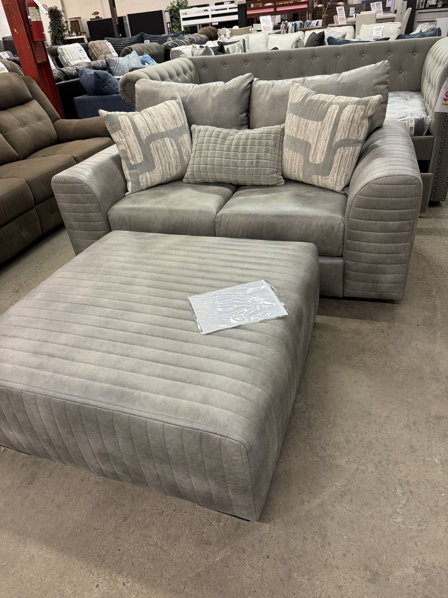 Beautiful Loveseat And Matching Ottoman For Only $399!!