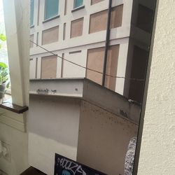 Photography/Graffiti Art Print on Wood w/Hooks