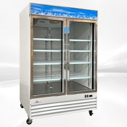 NSF 53 ins Two glass door freezer SS door D1.2BM2F

