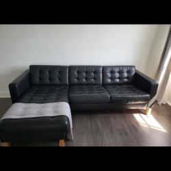 Beautiful Leather IKEA Sofa
IKEA