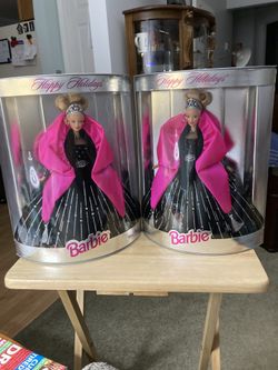 TWO DIFFERENT 1998 HOLIDAY BARBIE 