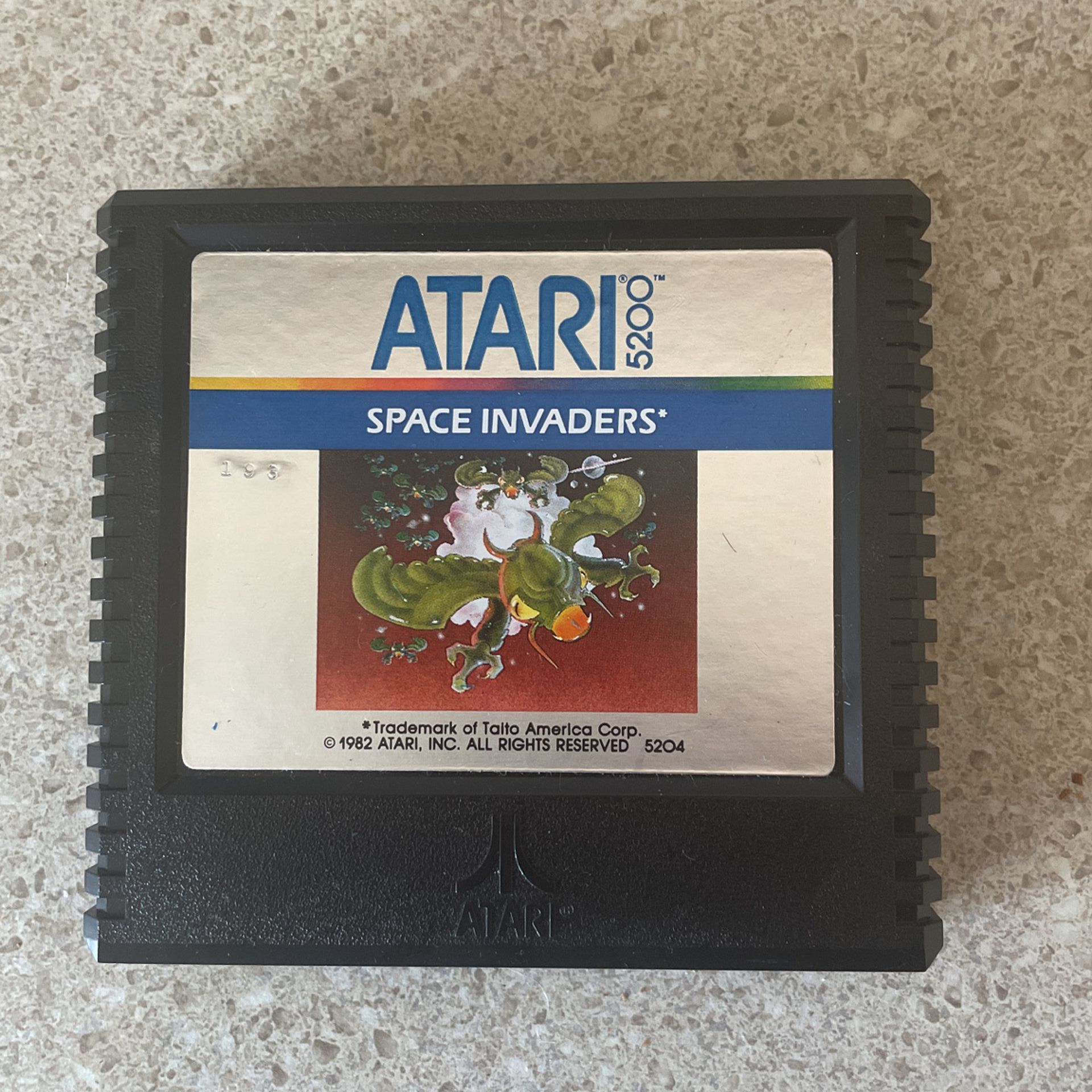 Atari 5200 Space Invaders With Instructions Booklet