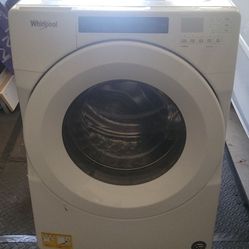 White Whirlpool Fromt Load Washer