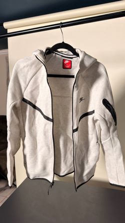 Nike Tech Fleece Windrunner Full Zip Hoodie Light Grey Black Men’s Size S