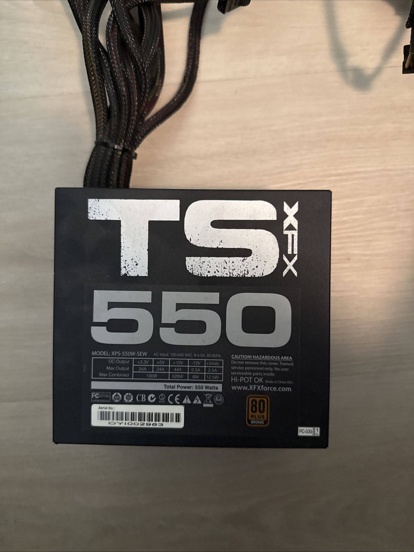 550W Bronze Rating PSU