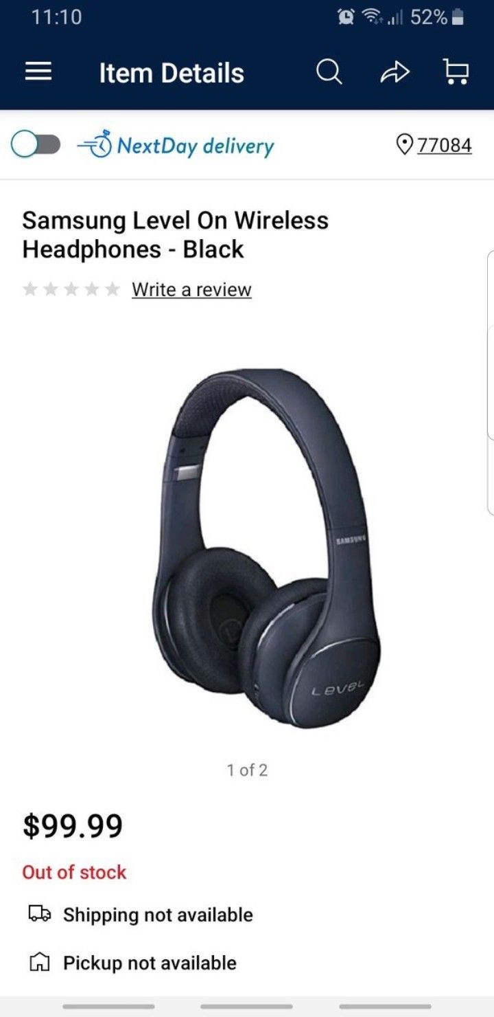 Samsung Level On Wireless Headphones - Black