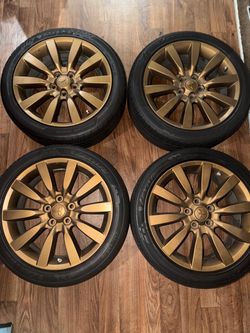 Mitsubishi Bronze Rims with Lexani Tires 4