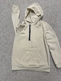 Beige teens hoodies Sz 14Y