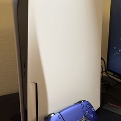 PS5 Disc Version+ Cobalt Blue Controller
