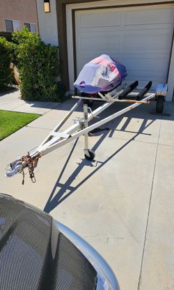 1990 double jet ski/motorcycle hauler trailer