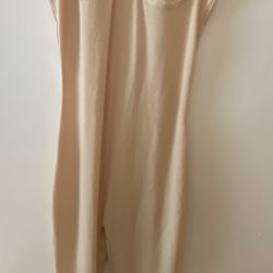 New - Ribbed Bustier Jumpsuit, Nude/Beige - M - For $43 - Firm Price - Never Used