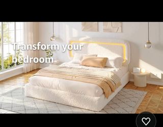 Homkdom Complete Bed Base with Headboard,