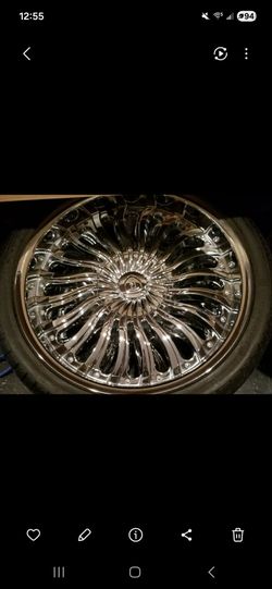 Set of 20 inch chrome rims