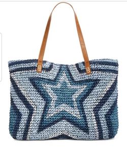 Inc international concepts marthaa star straw tote