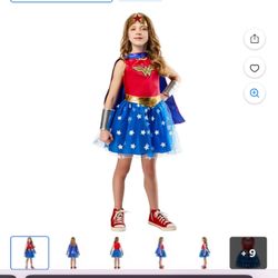 Kids Wonder Woman Small With Cape Halloween Costume