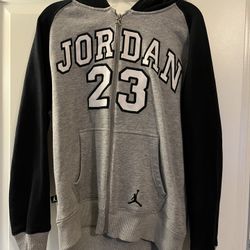 Jordan Zip-up Hoodie Size Youth Large 22” in length 