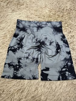 Tie Dye Workout Shorts for Women Seamless Scrunch Soft Active Shorts