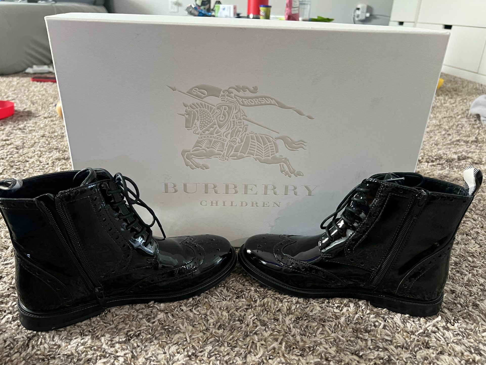 Burberry Kids Boots Size 34