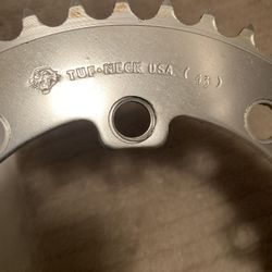TUF NECK TIGER STAMP OLD SCHOOL BMX CHAINRING - EXCELLENT CONDITION 