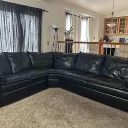 Leather Sectional Couch 