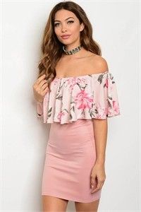 Off the shoulder floral dress