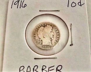 1916 Barber Dime