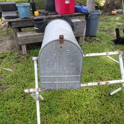 Large Galvanized US MAIL Mailbox 11w X 15h X 24d