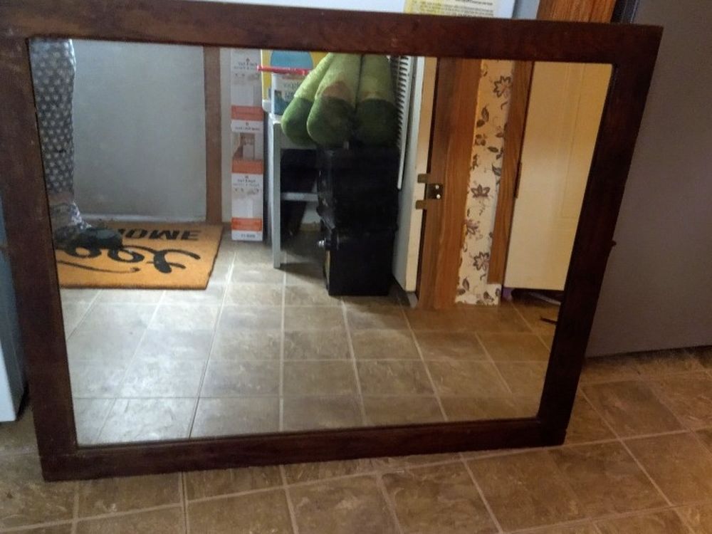 Unique Large Vintage Mirror