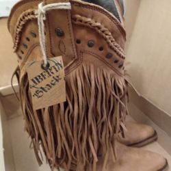 Liberty Black Vegas Fringe Boots T- Moro  