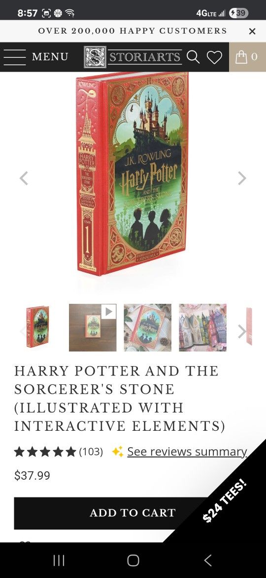 Harry Potter Hard Cover Book