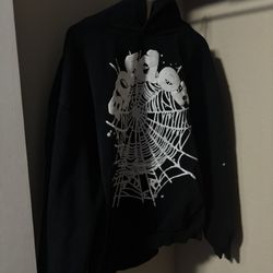Black & White Sp5der Hoodie