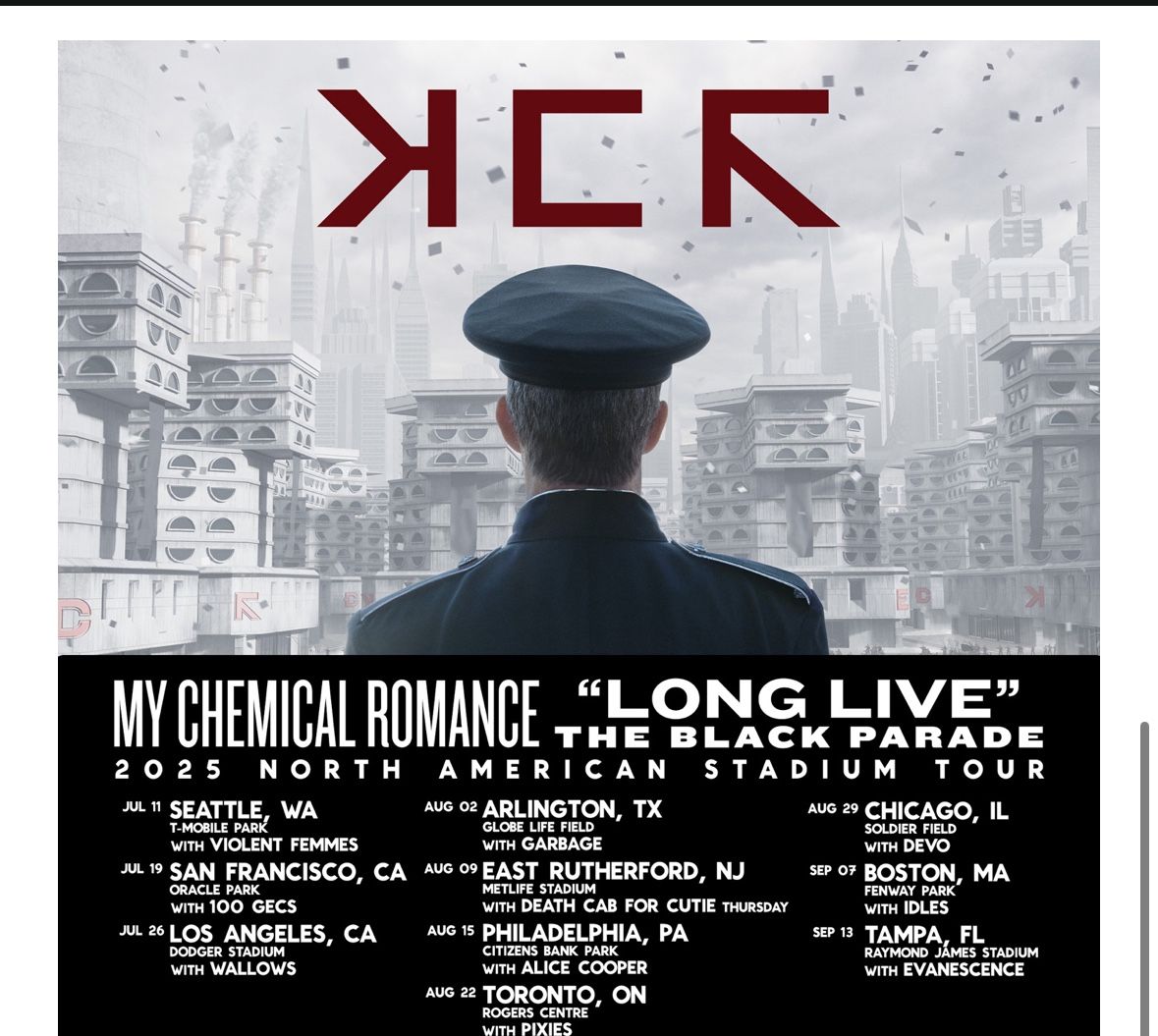 2 Tickets to My Chemical Romance
