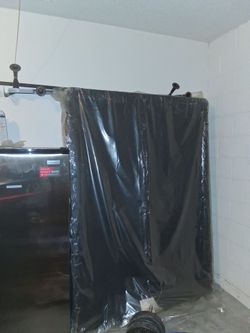 Full size boxspring with rail