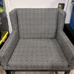 Grey Patterned Chair
