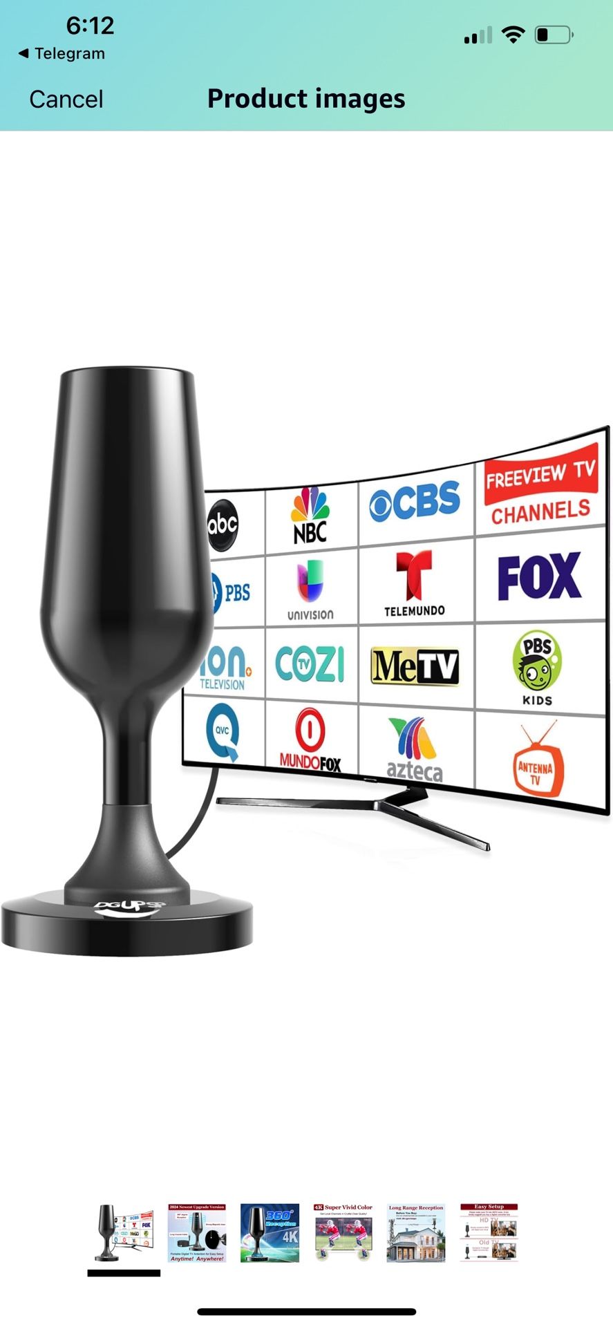 2024 Newest Digital Antenna for Tv Without Cable with Strong Magnetic Base