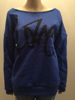 Blue Love Sweatshirt, XL