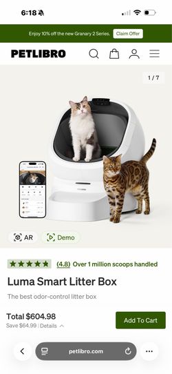 Luma smart litter box