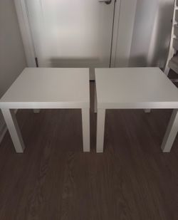 Matching White Side Tables - $60 for Both