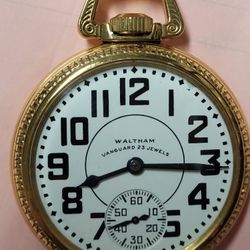 Awesome  Railroad Pocket Watch RUNS!