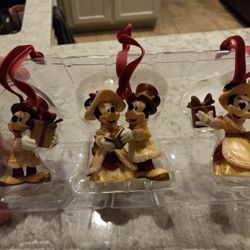 Disney Parks Victorian Mickey And Minnie Christmas Ornaments