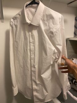 Men’s good fellow white button up L