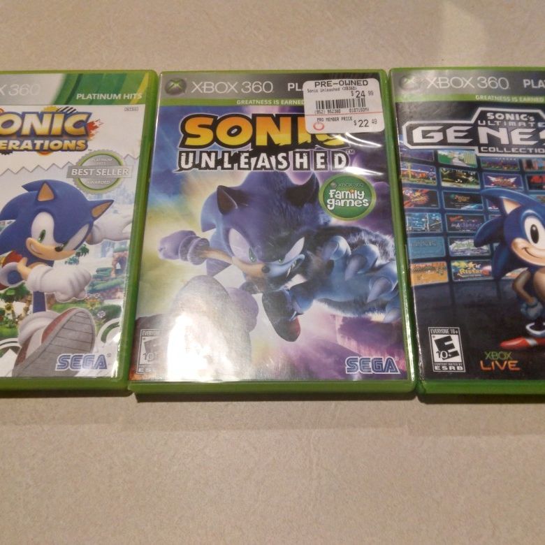 2 Sonic Games For Xbox 360 for Sale in Auburn, WA - OfferUp