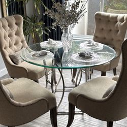 Dining room table and chairs